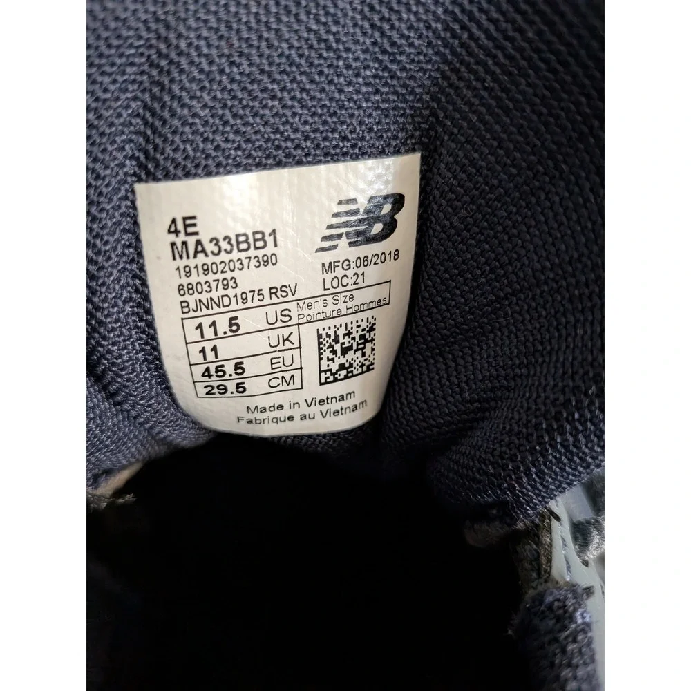 New Balance MA33BB1 Cush+ Navy Blue Heather Training Shoes Mens 11.5 4E Wide